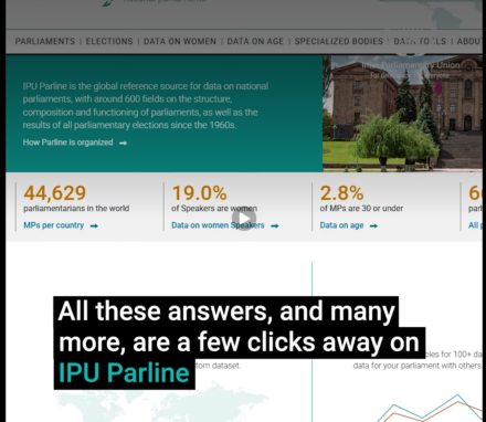 All these answers, and many more, are on IPU Parline, the IPU’s database on national parliaments, which turns 30 years old in 2026.