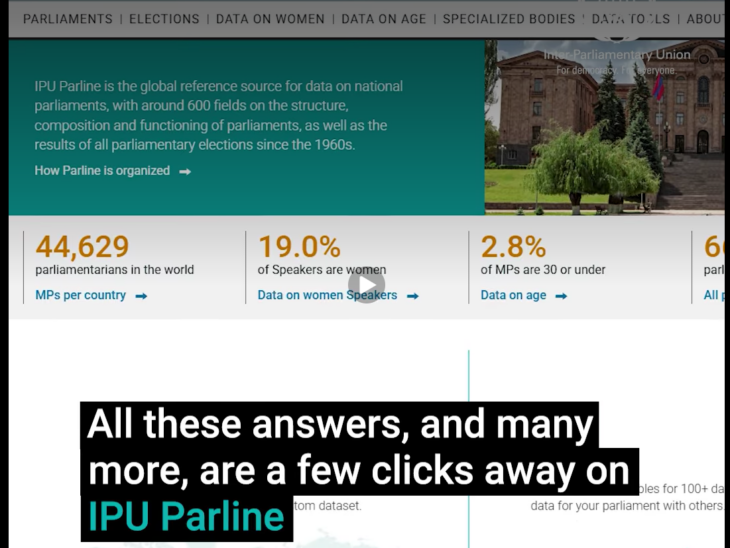 All these answers, and many more, are on IPU Parline, the IPU’s database on national parliaments, which turns 30 years old in 2026.
