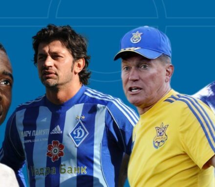 From left to right: Pelé, Kakha Kaladze, Oleg Blokhin and George Weah. © IPU