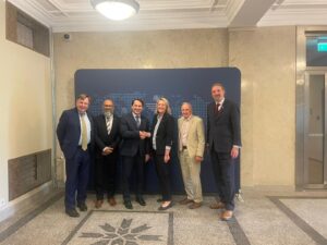 Parliamentarians meet with the Vice-Minister of Foreign Affairs, Mr. Sigitas Mitkus.