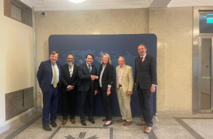 Parliamentarians meet with the Vice-Minister of Foreign Affairs, Mr. Sigitas Mitkus.