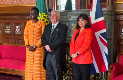 Speaker of the House of Commons, Sir Lindsay Hoyle MP, meets the IPU President and Secretary General