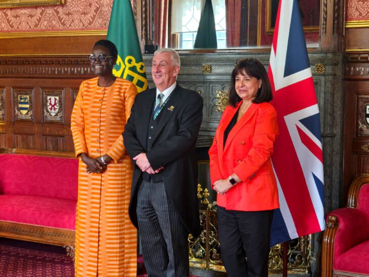 Speaker of the House of Commons, Sir Lindsay Hoyle MP, meets the IPU President and Secretary General