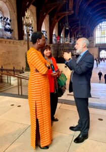 BGIPU Chair Fabian Hamilton MP hosted the IPU leadership to the Palace of Westminster