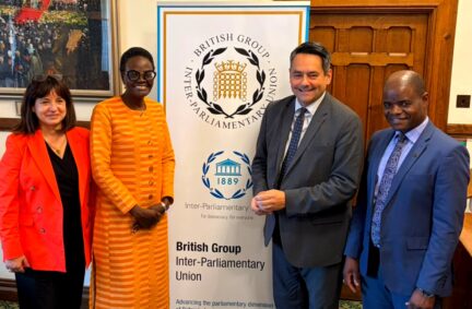 The President and Secretary General also met Stephen Twigg, Secretary-General of the Commonwealth Parliamentary Association, also accompanied by Jarvis Matiya, Deputy SG of CPA