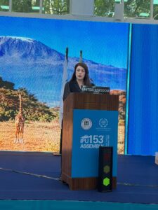 Alicia Kearns MP addressed the Assembly during the general debate in the Young MPs category