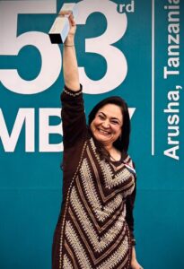 Rocío Abed de Zacarías, MP from Paraguay and 2026 Cremer-Passy Prize winner. © IPU